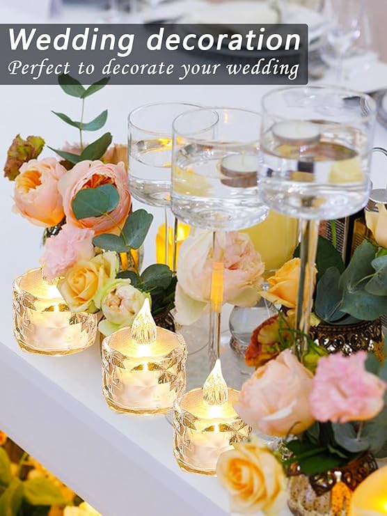 ON SALE🔥3pcs(S/M/L)/SET Crystal Flameless Candle Light-✨Buy 5 Sets Get 3 Sets Free (24 PCS)