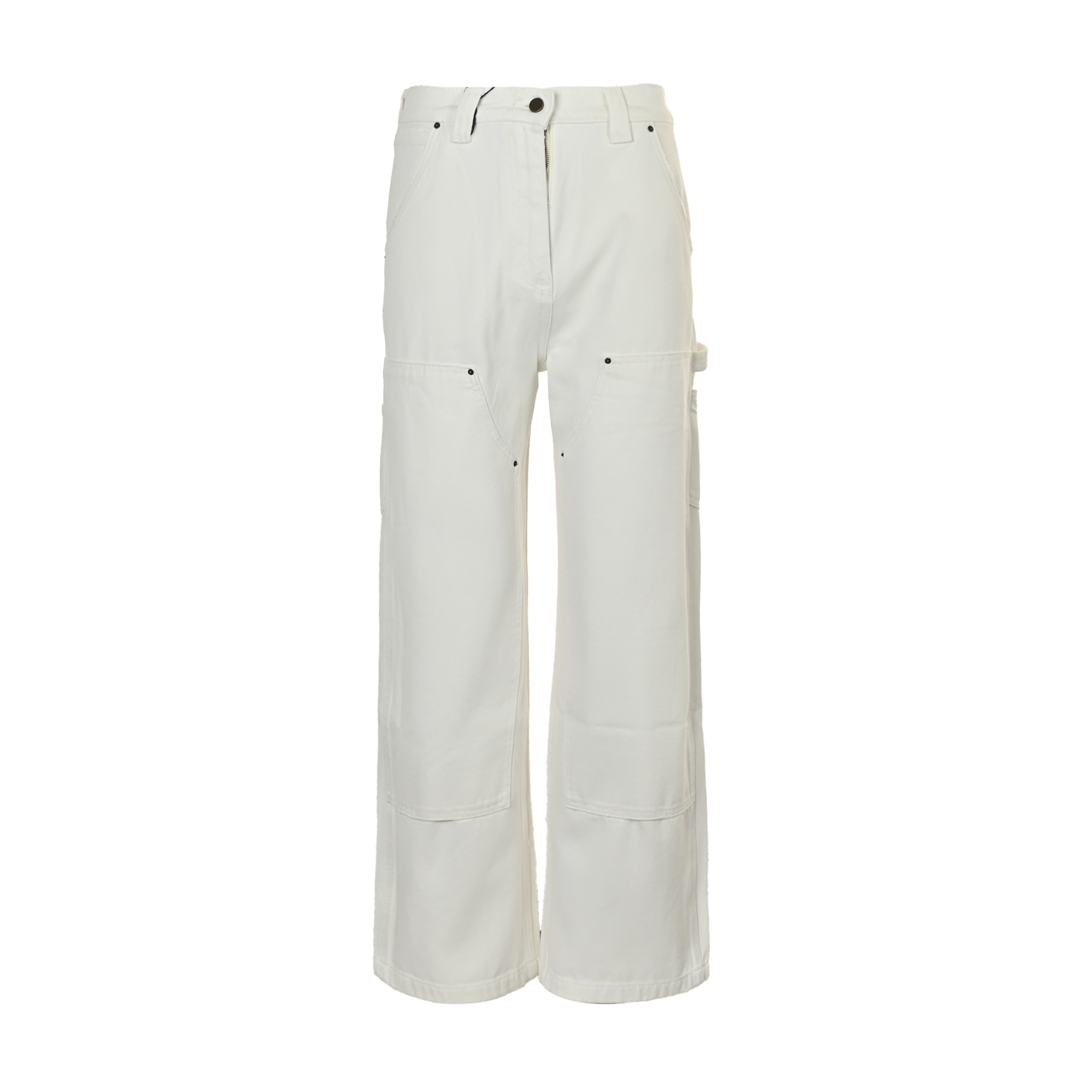 Prada 25ss triangle leather label lumberjack jeans