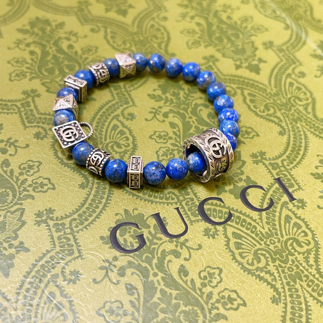 Gucci Natural Lapis Lazuli Bracelet