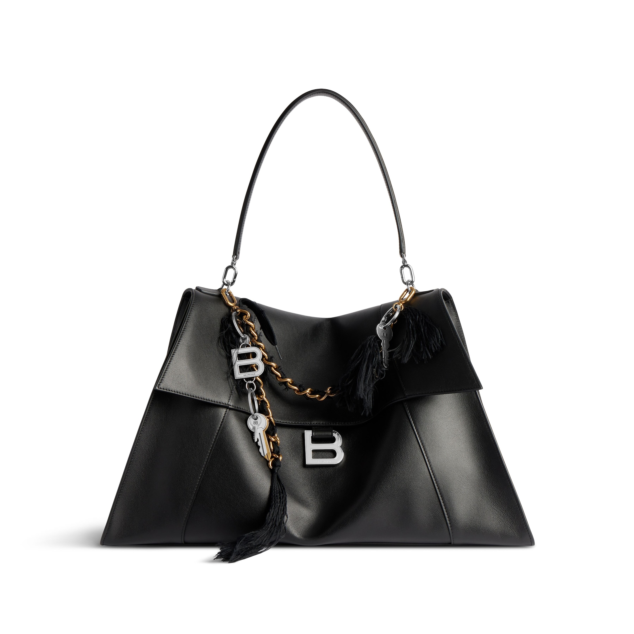 Balenciaga Hourglass Soft Handbag Large 8107322ABLW1000