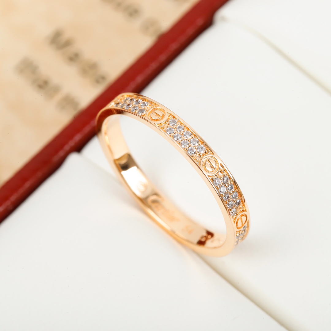 Cartier LOVE full diamond ring