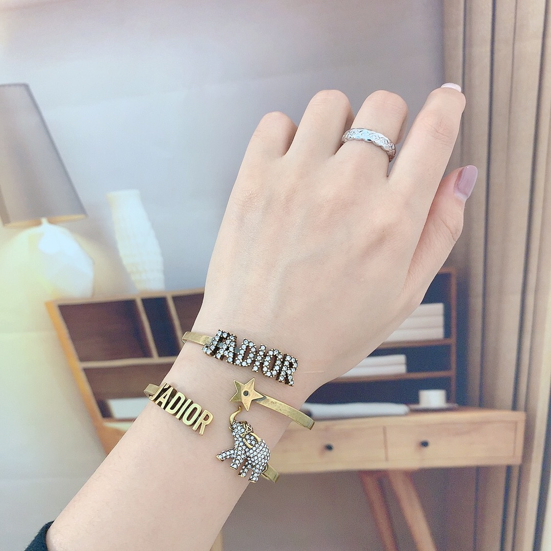 Dior diamond elephant bracelet