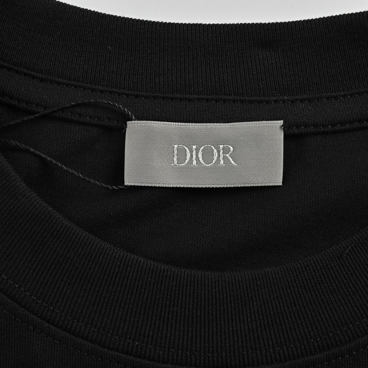 Dior 25ss flocked logo short sleeve