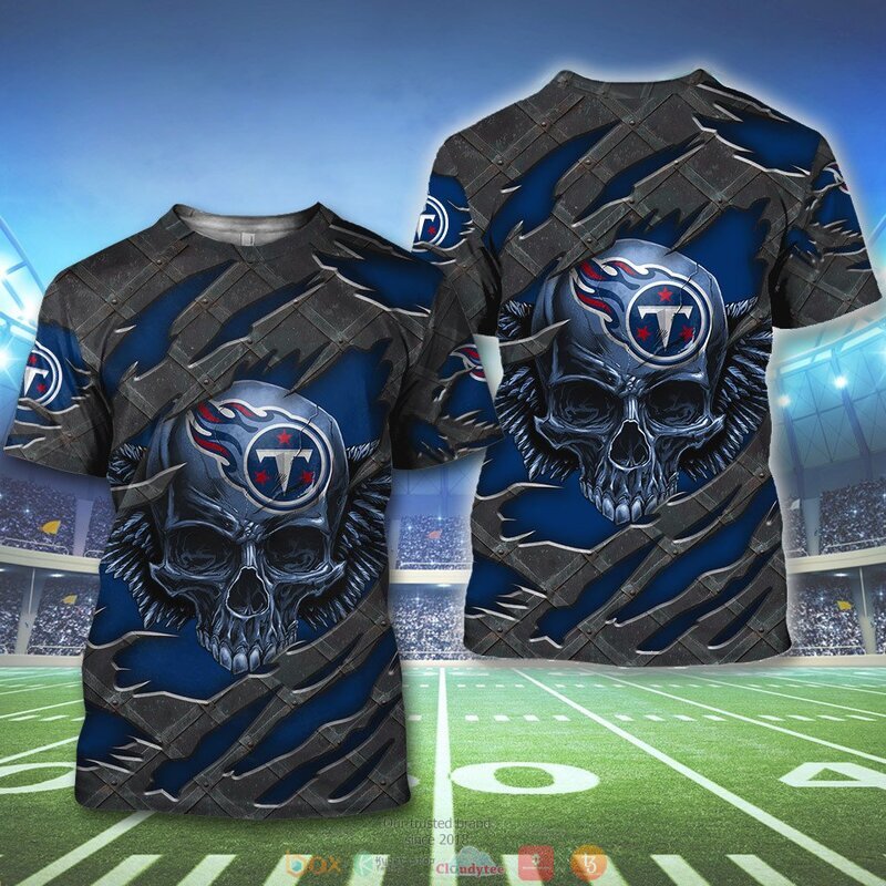 TENNESSEE TITANS WINGS SKULL 3D HOODIE