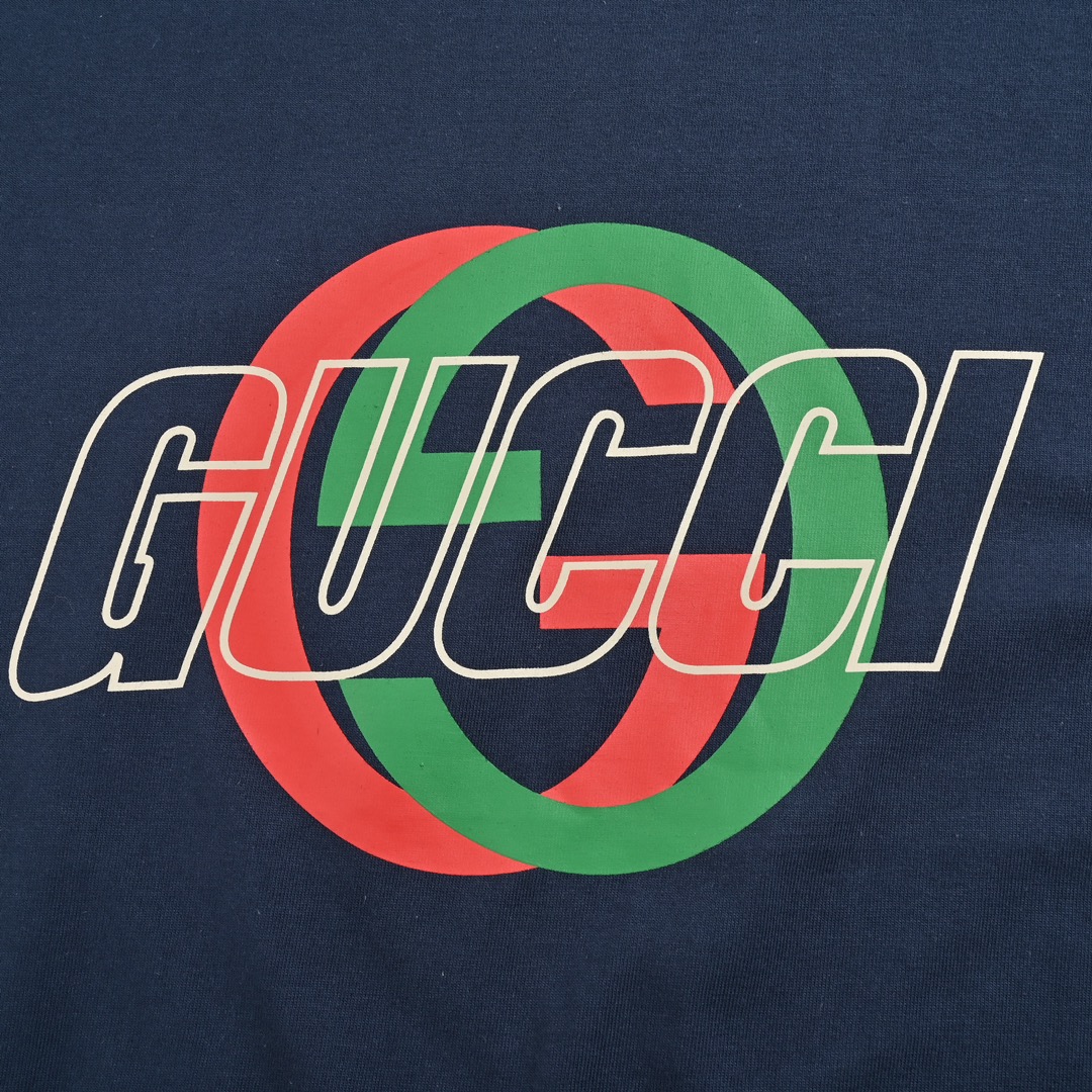 Gucci 24ss Double G logo print short sleeves