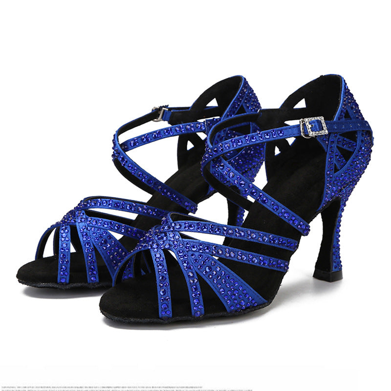 Diamond High Heels and Soft-Soled Dance Shoes for Women