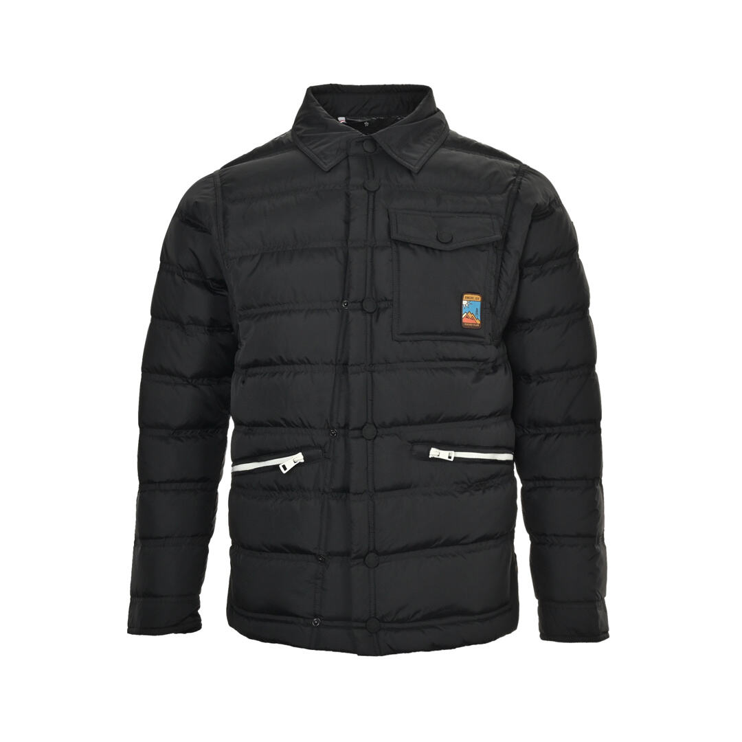 Moncler lapel chest flap pocket down jacket