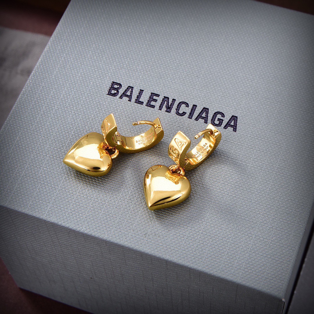 Balenciaga Heart Earrings
