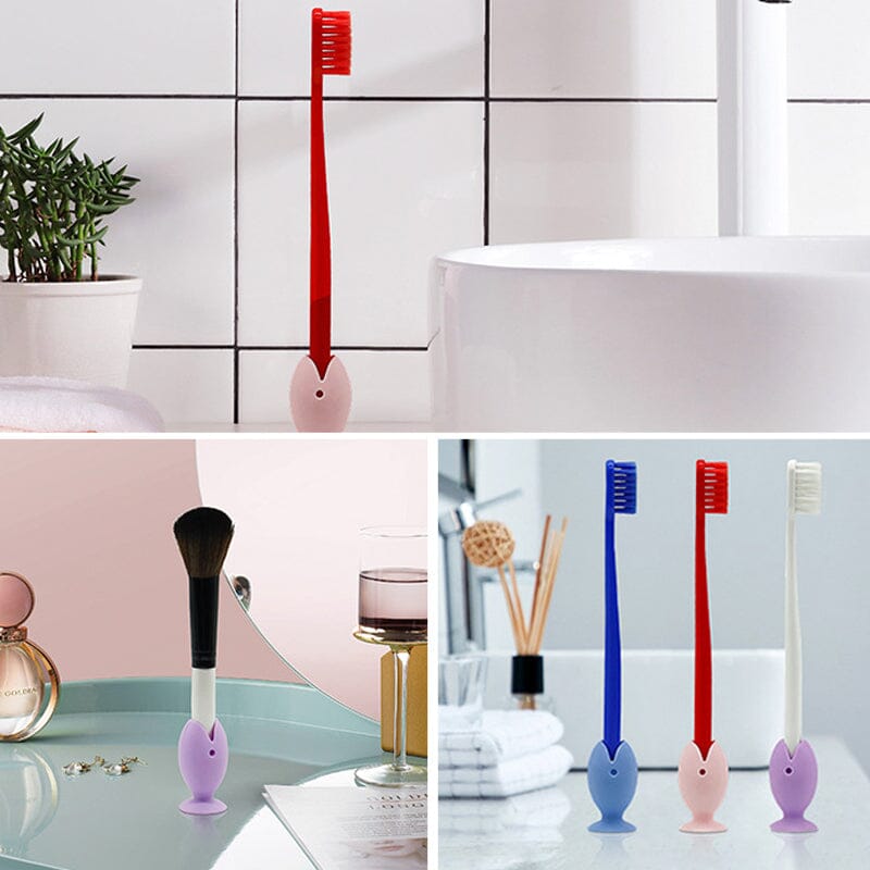 (🌲XMAS Hot Sale- 50% OFF)Cute Standing Tooth Brush Cover Cap(2Pcs/Set)-BUY 3 SETS GET 2 SETS FREE(10PCS)