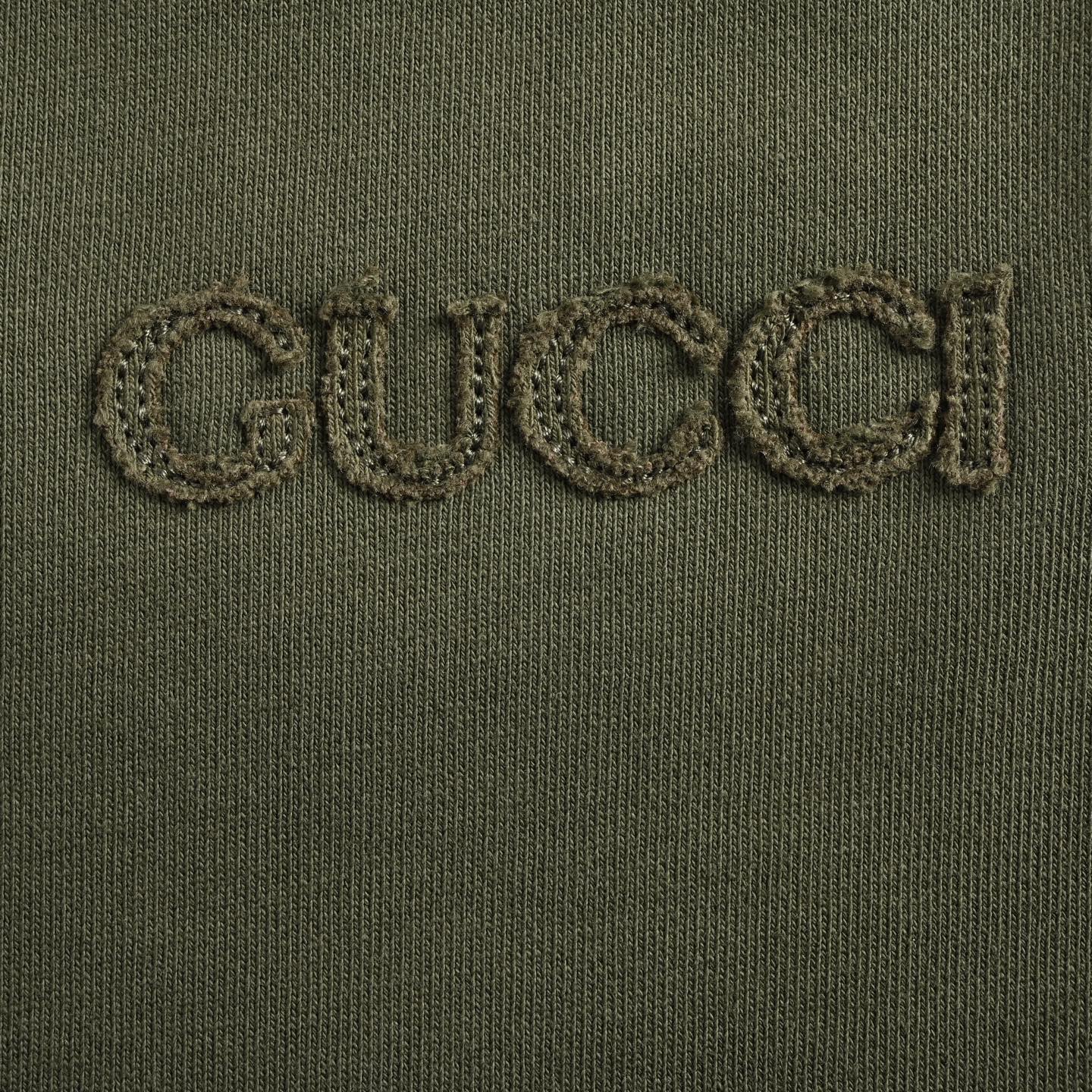 Gucci 25ss lettering embroidered shorts