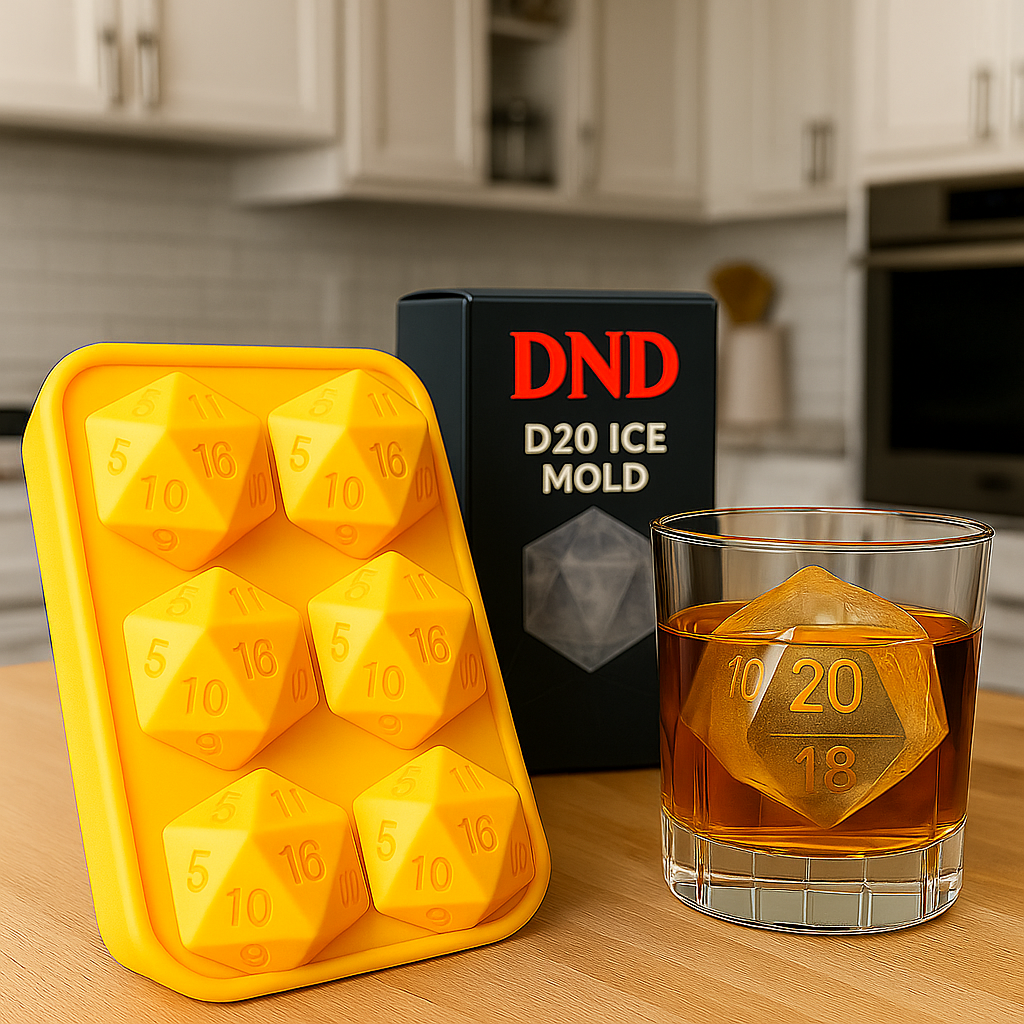 DND D20 Dice Ice Mold