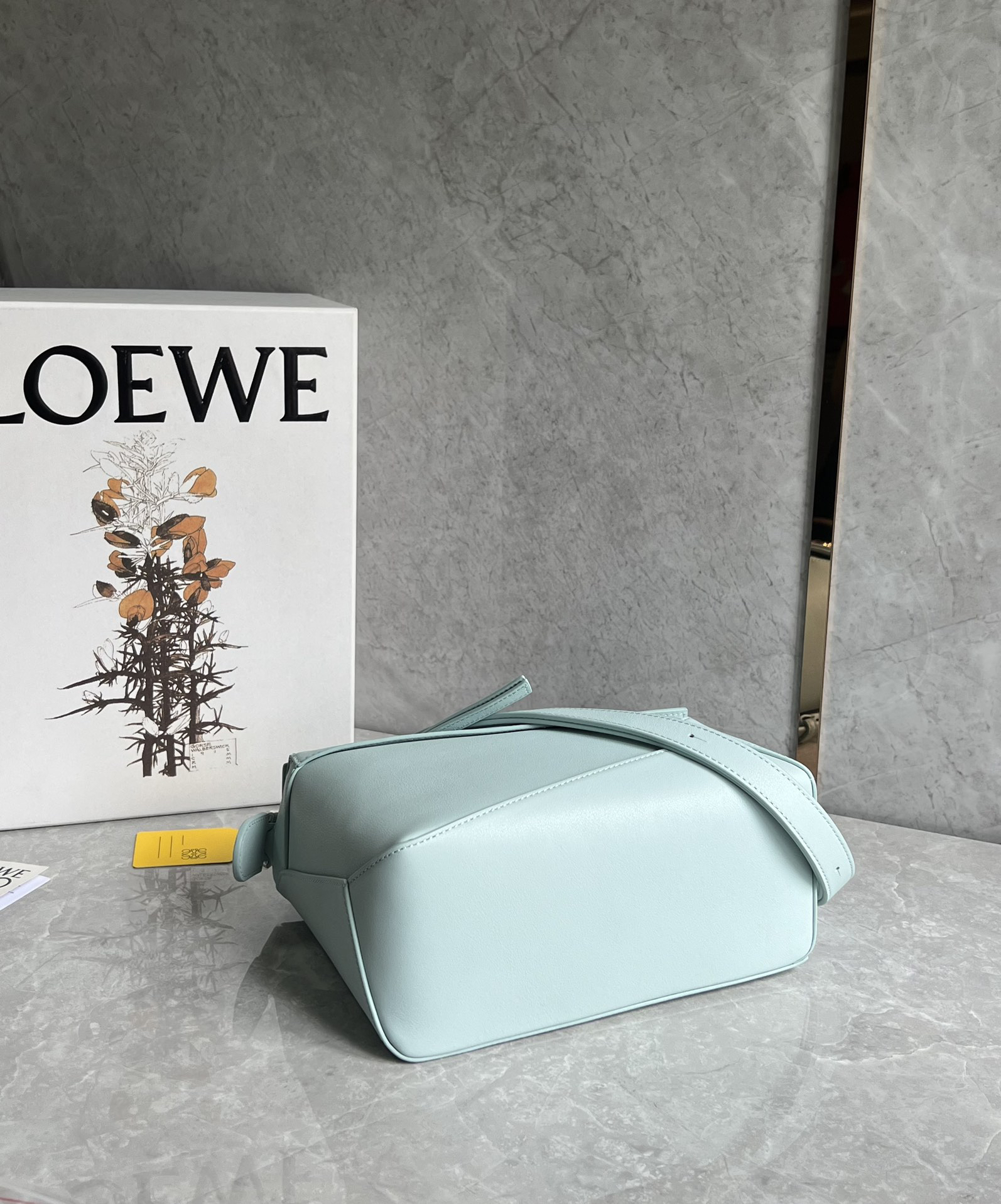 Loewe suede colorblocked zzle bag 0681