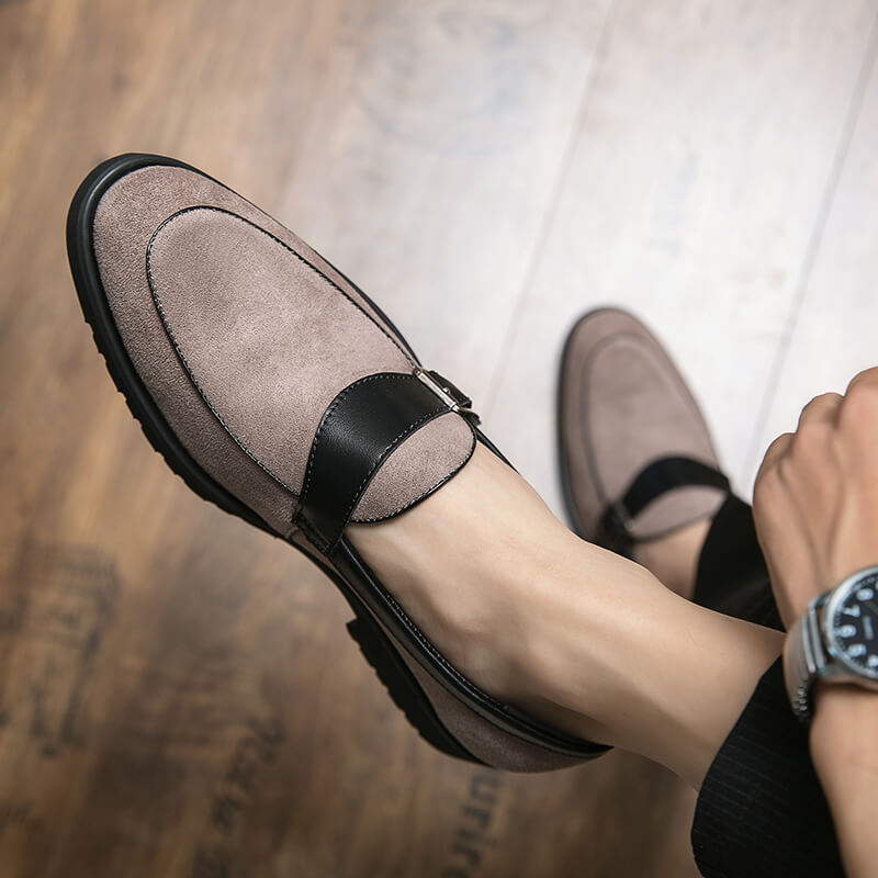 Men's Casual Pointed Toe Leather Shoes