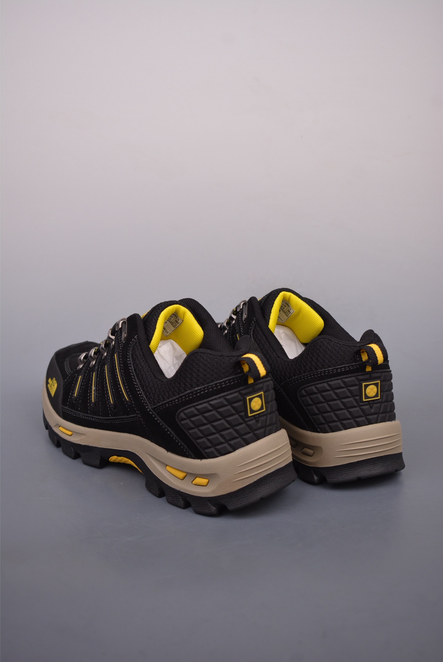 The North Face Hiking Shoes Black and Yellow 838B2324
