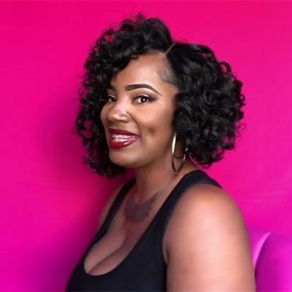 NEW GLUELESS SHORT CURLY 7'' WIG