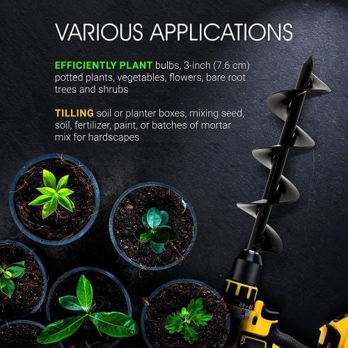 Easy Gardening Auger Spiral Drill Bit