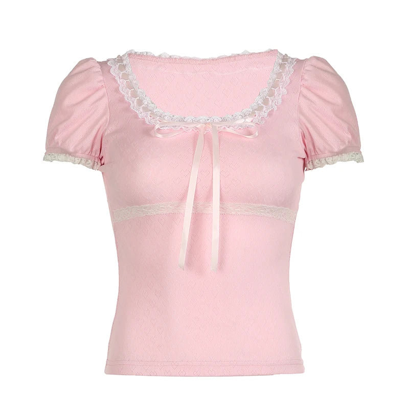 I Heart Coquette Bow Top