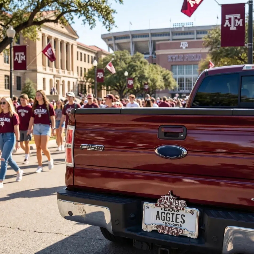 Texas A&M 150th Anniversary License Plate Frame