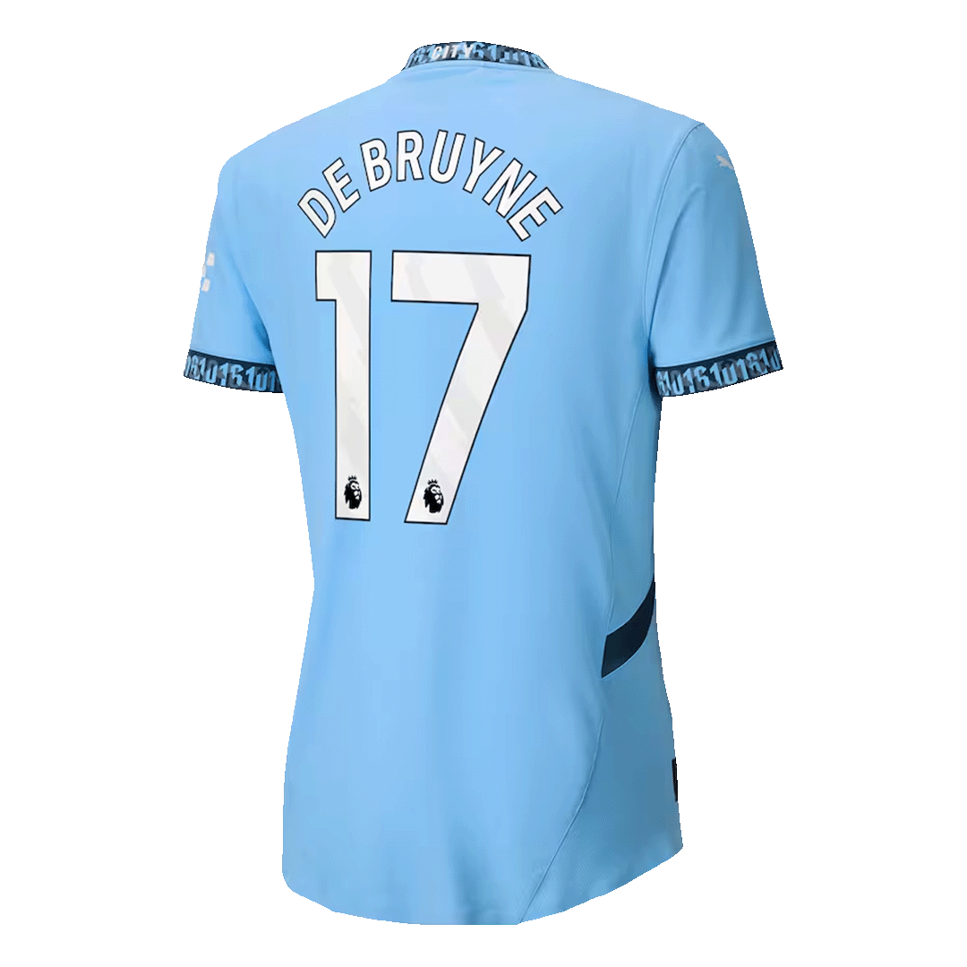 Authentic DE BRUYNE #17 Soccer Jersey Manchester City 2024/25