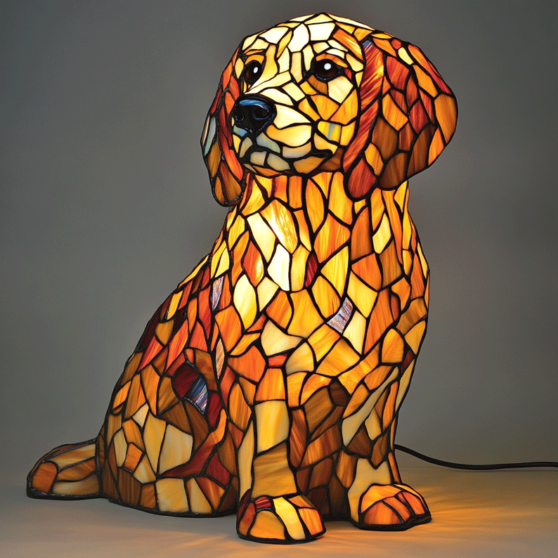 Golden Retriever Lamp