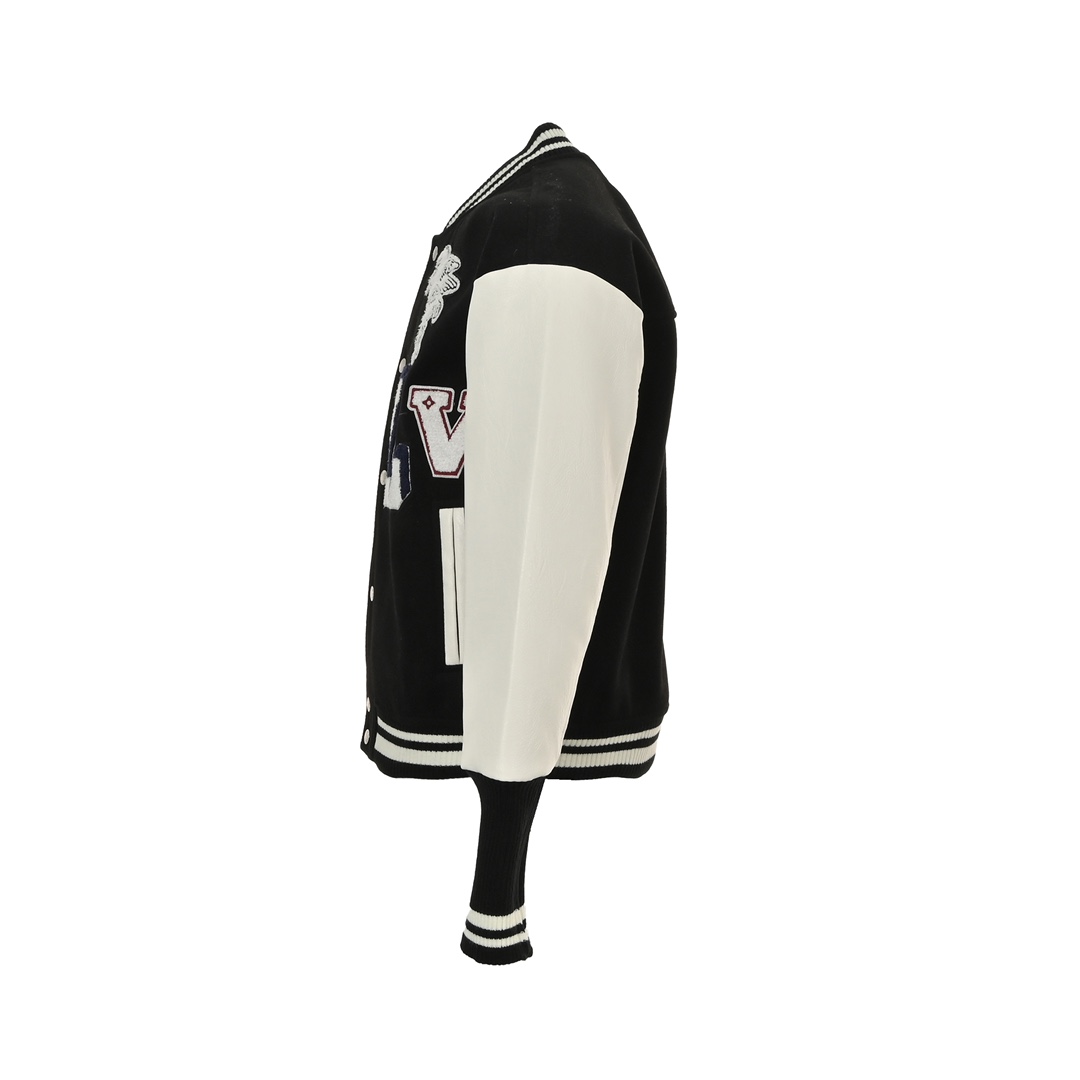 Louis Vuitton 24Fw Pegasus towel embroidered baseball jacket