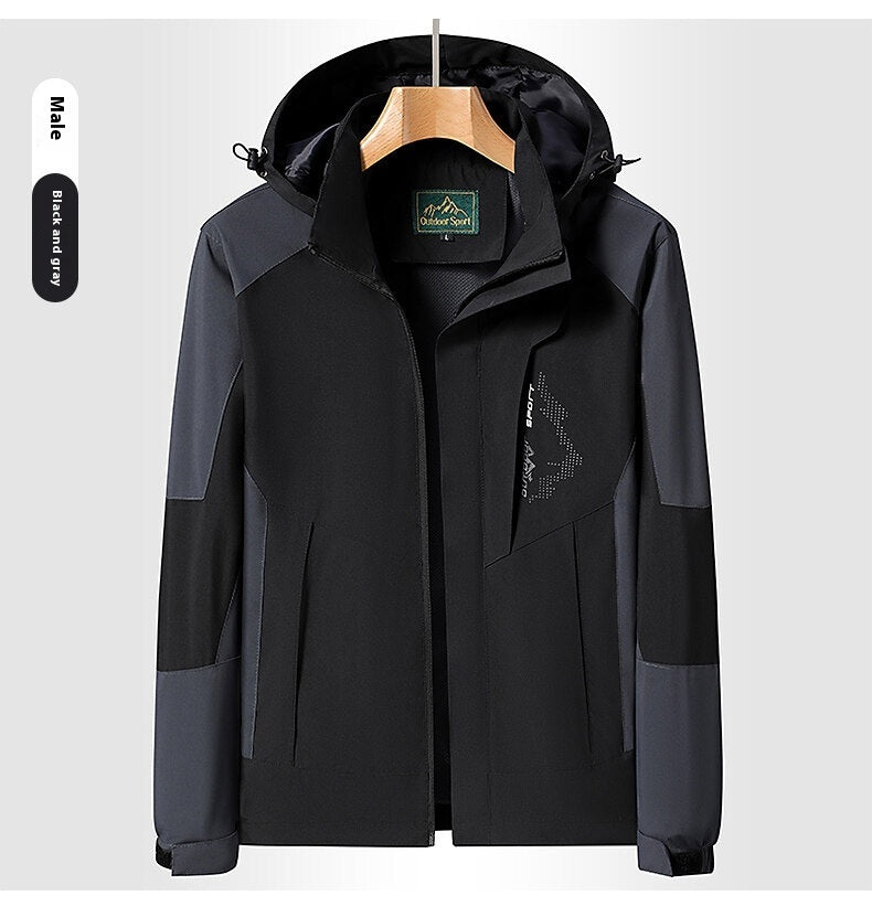 Removable Single Layer Windproof Outdoor Mountaineering Jacket