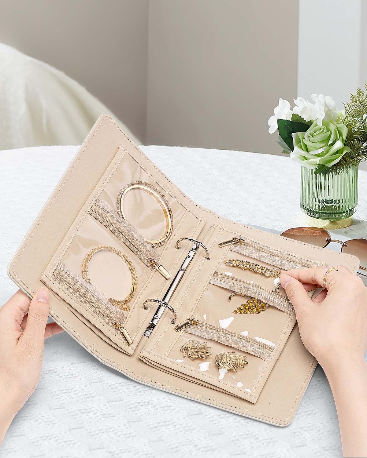 🔥ON SALE🔥Jewelry Storage Book Ring Binder