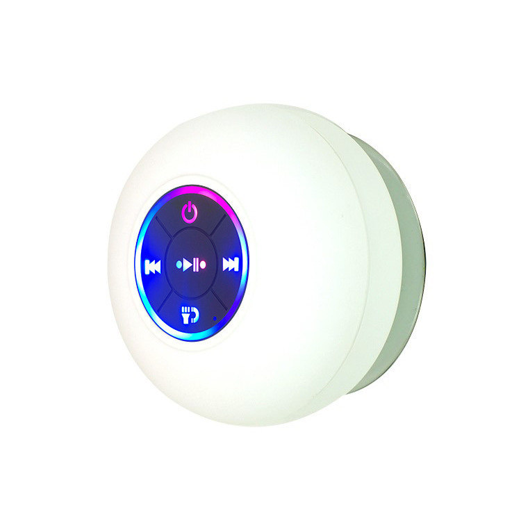 🔥Super Sale - 49% OFF🔥Waterproof Bluetooth Speaker with Suction Cup & LED Lights