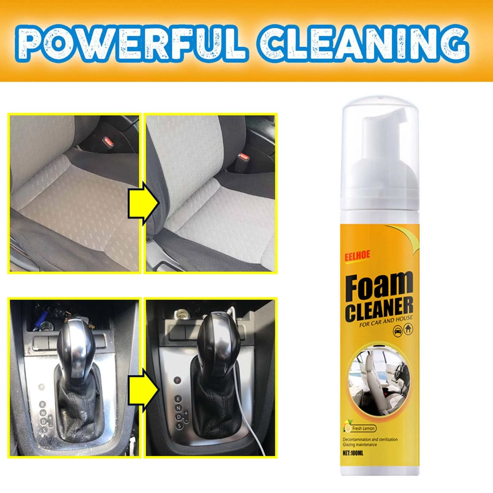 HOT SALE🔥New upgrade Foam Cleaner For Cars And Kitchens, Kitchenware, Etc