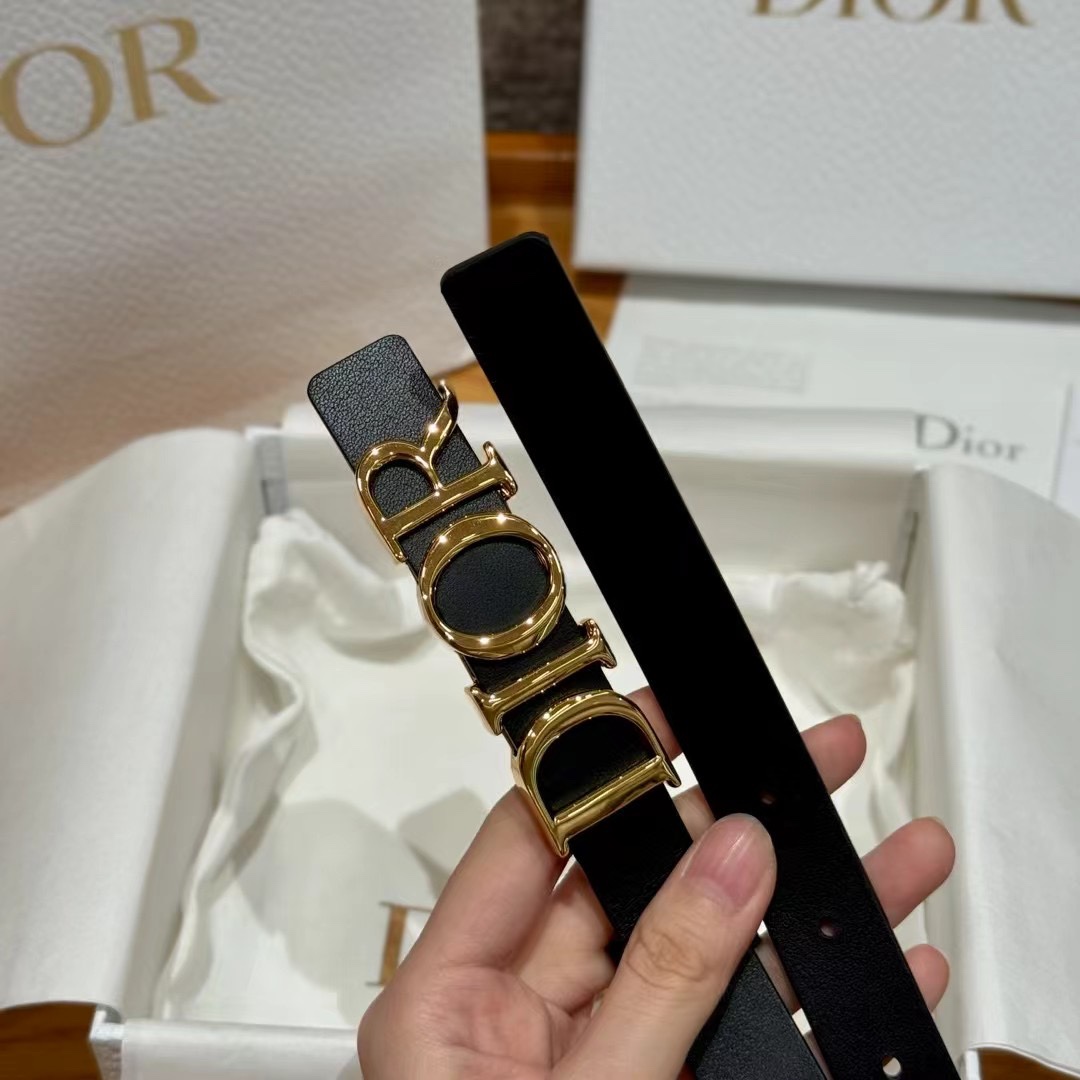 Dior Cowhide Women's Belt 2.0CM Width