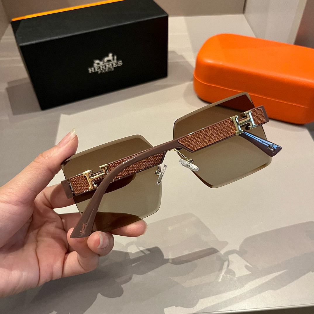 Hermes rimless sunglasses