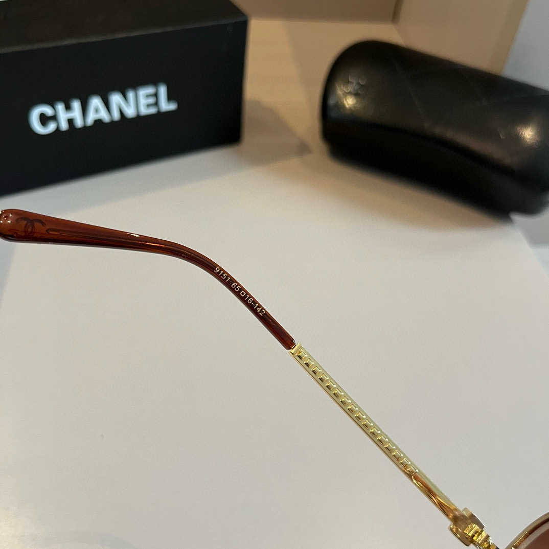 Chanel round frame sunglasses