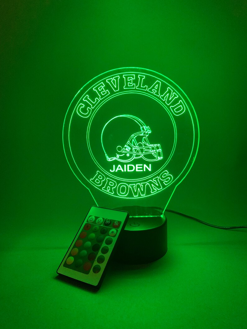 CLEVELAND BROWNS 3D LAMP PERSONALIZED
