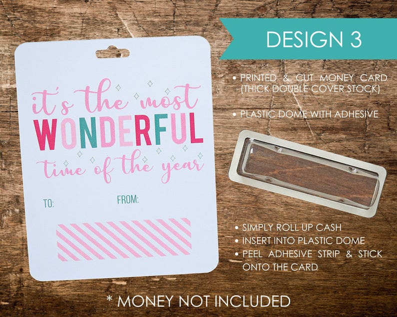 Cute Money Holder Christmas Cash Card