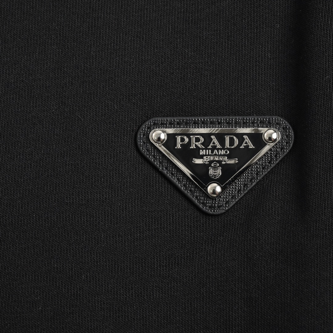 Prada 22Fw triangle logo velvet trousers
