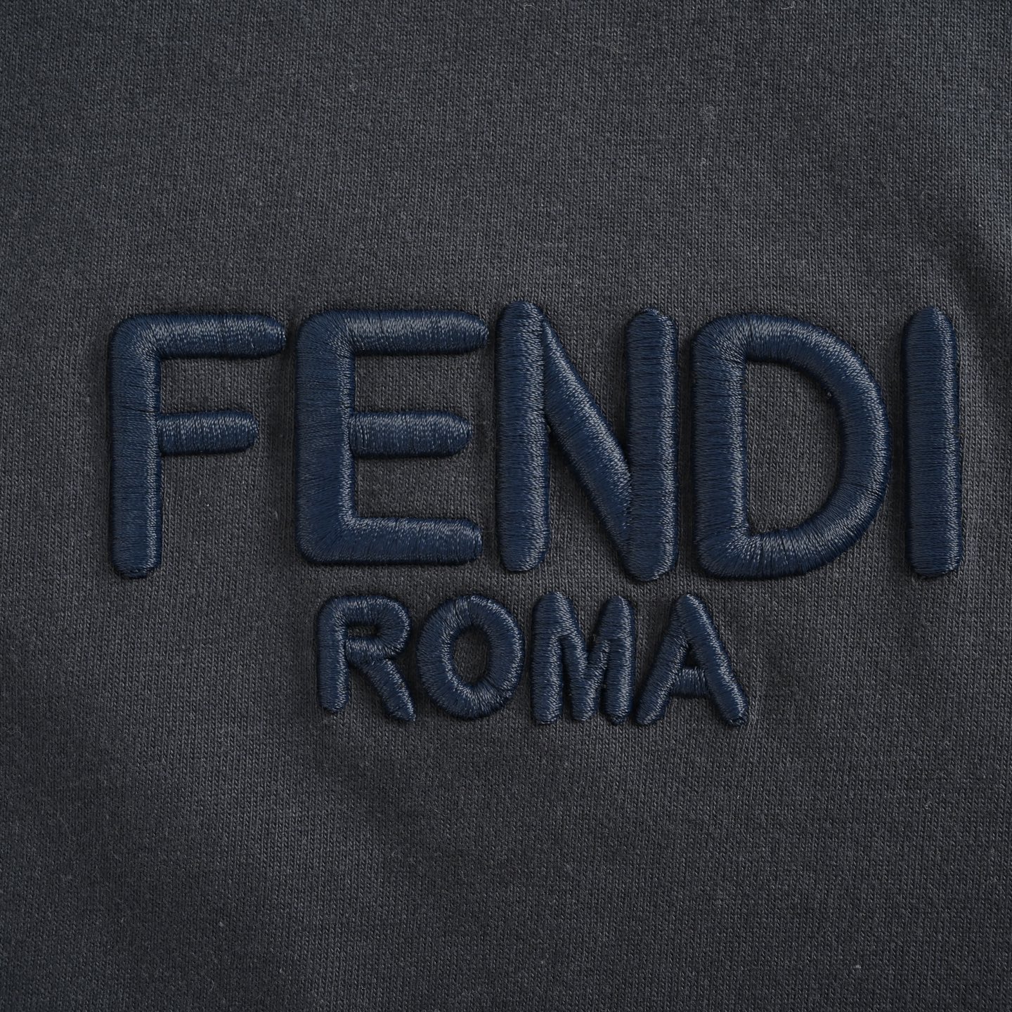 Fendi 25ss flocked letter eye print short sleeve