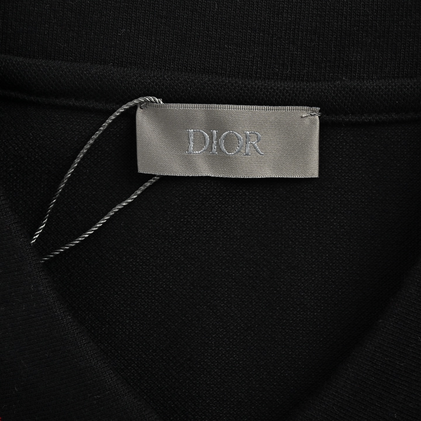 Dior 25ss back collar letter jacquard Polo short sleeve