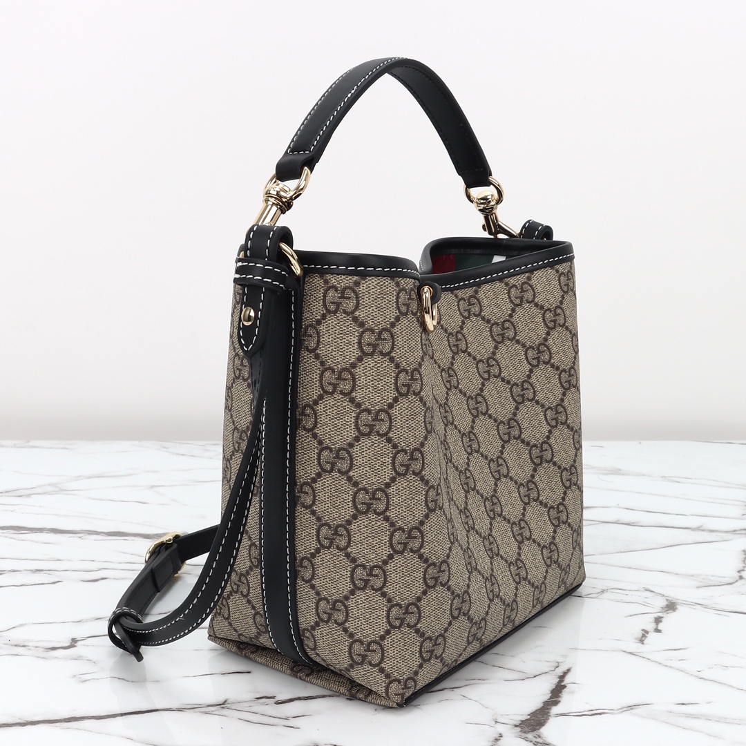Gucci GG Emblem Small Bucket Bag 815118 FAD6L 9741