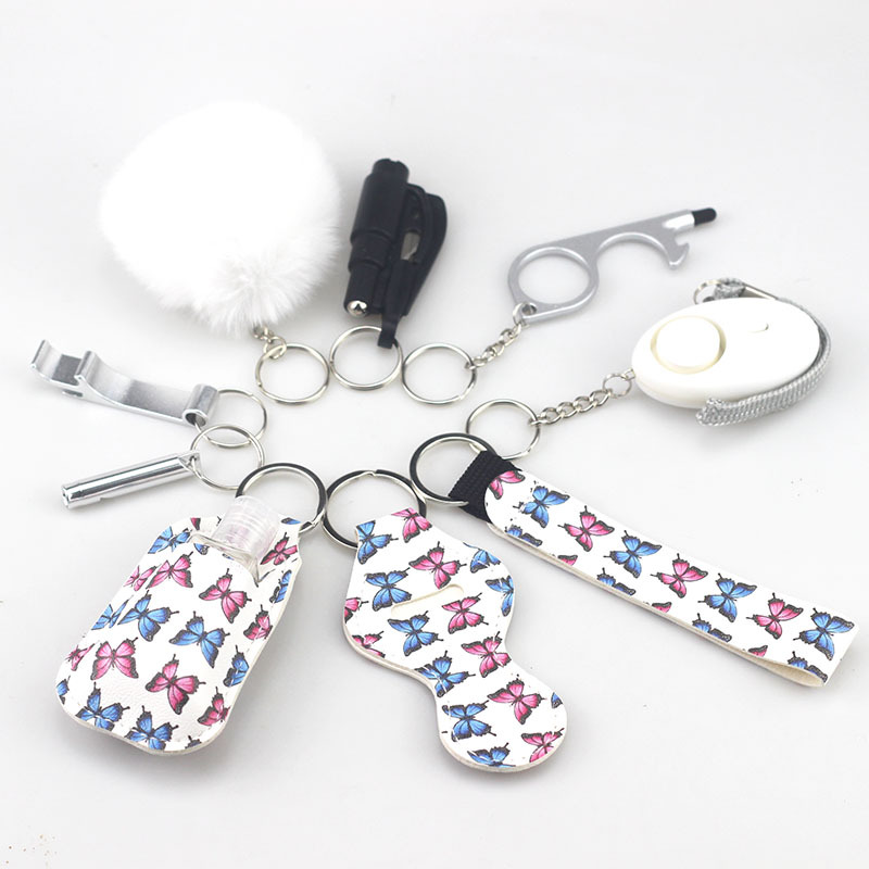 Women's Security Keychain Set, 10-Piece Security Keychain Accessories