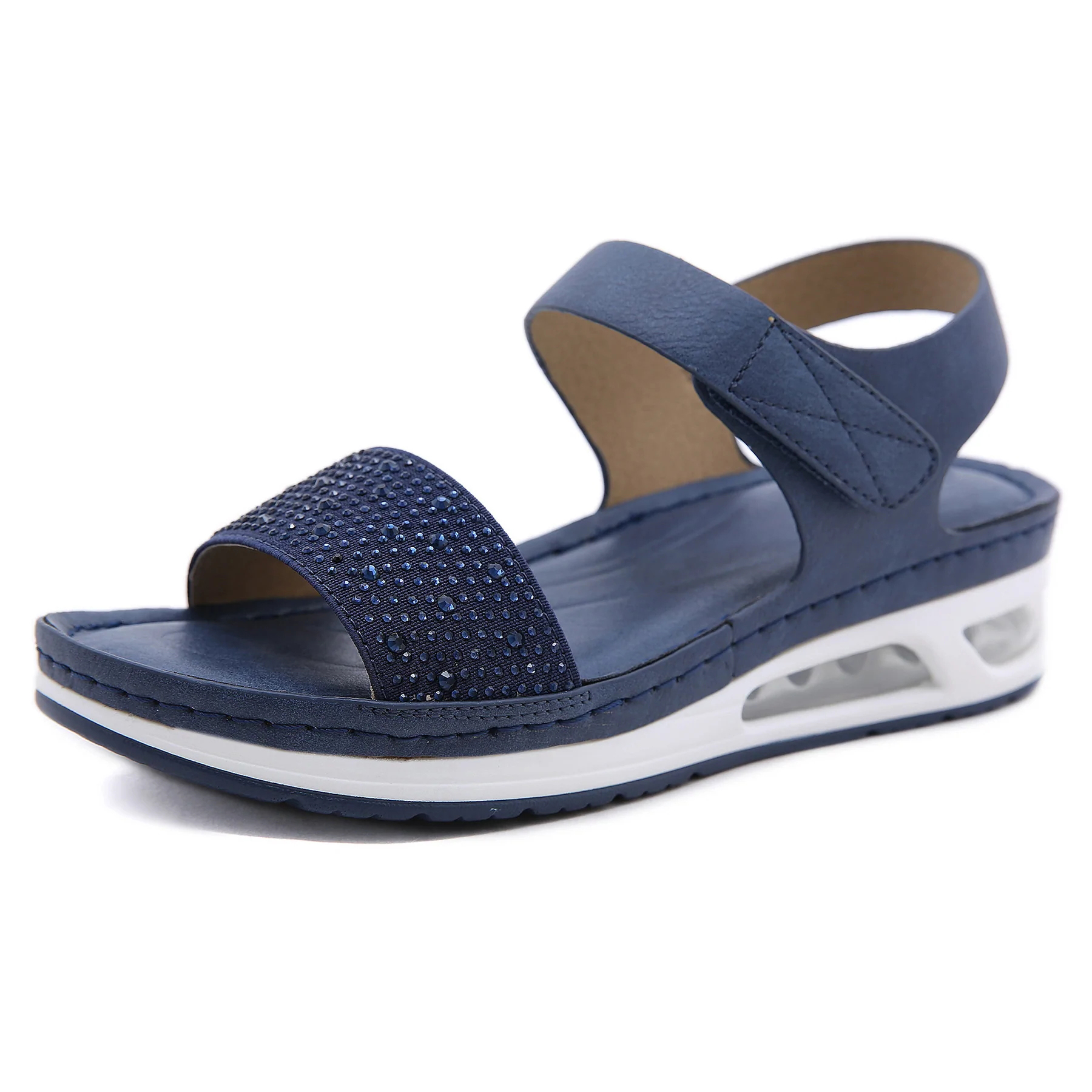 Women's Leisure Air Cushion Bottom Diamond Sandals