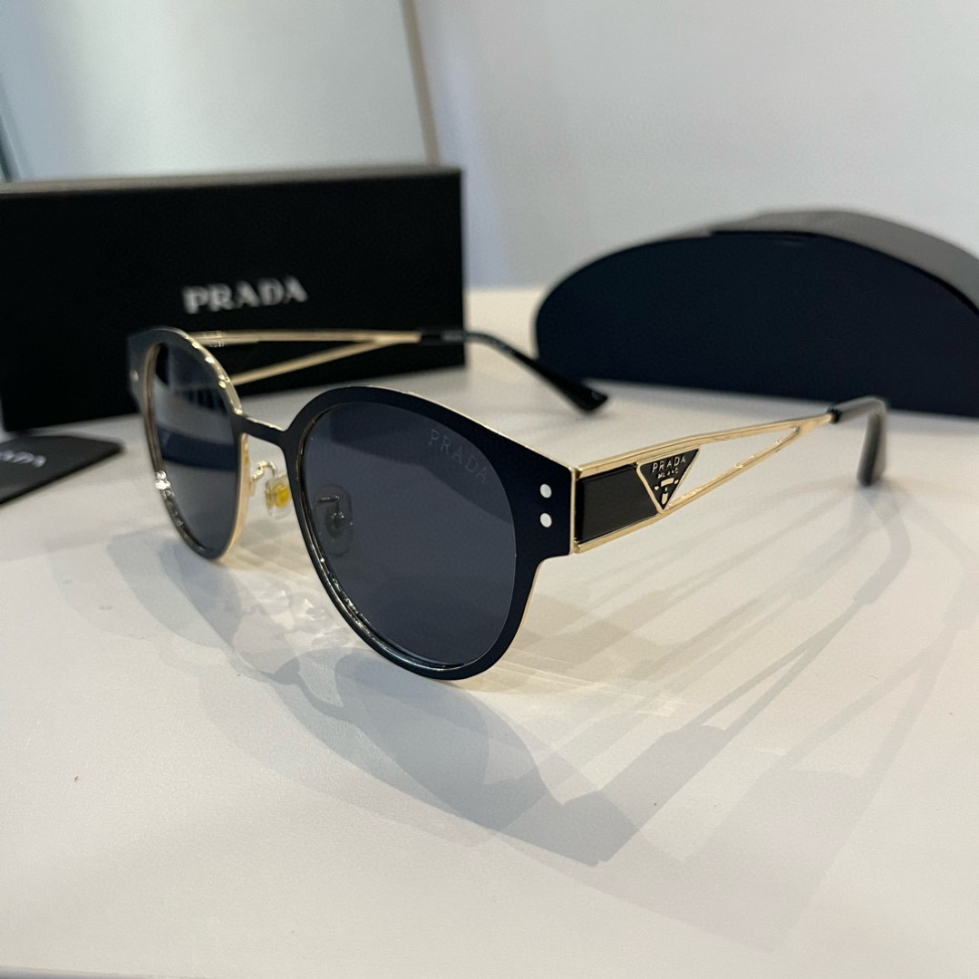 Prada round frame sunglasses