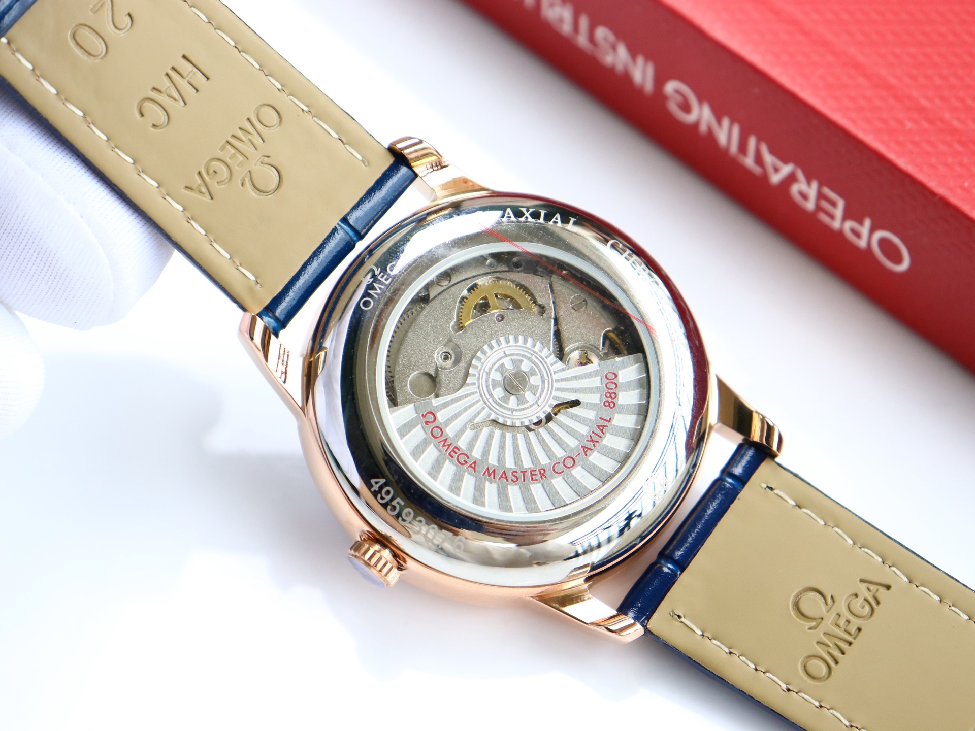 Omega De Ville series two-hand semi-mechanical men's watch