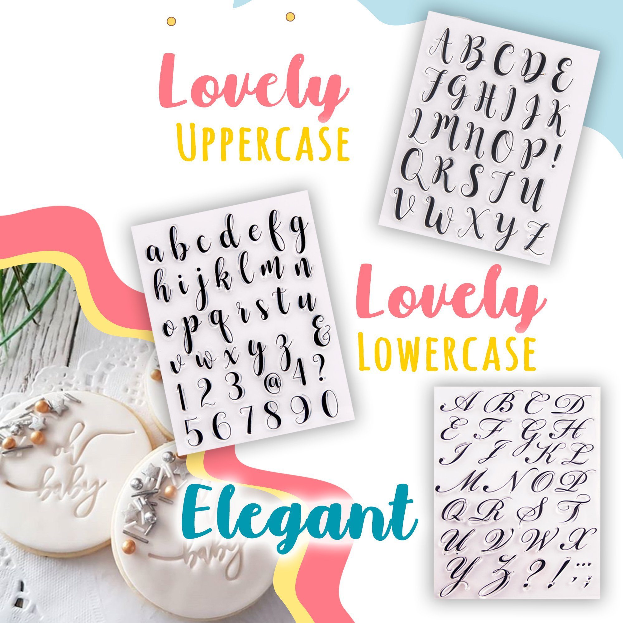 Alphabet Cake Stamp Set - SPECIAL SALE TODAY!!!🍰🍰