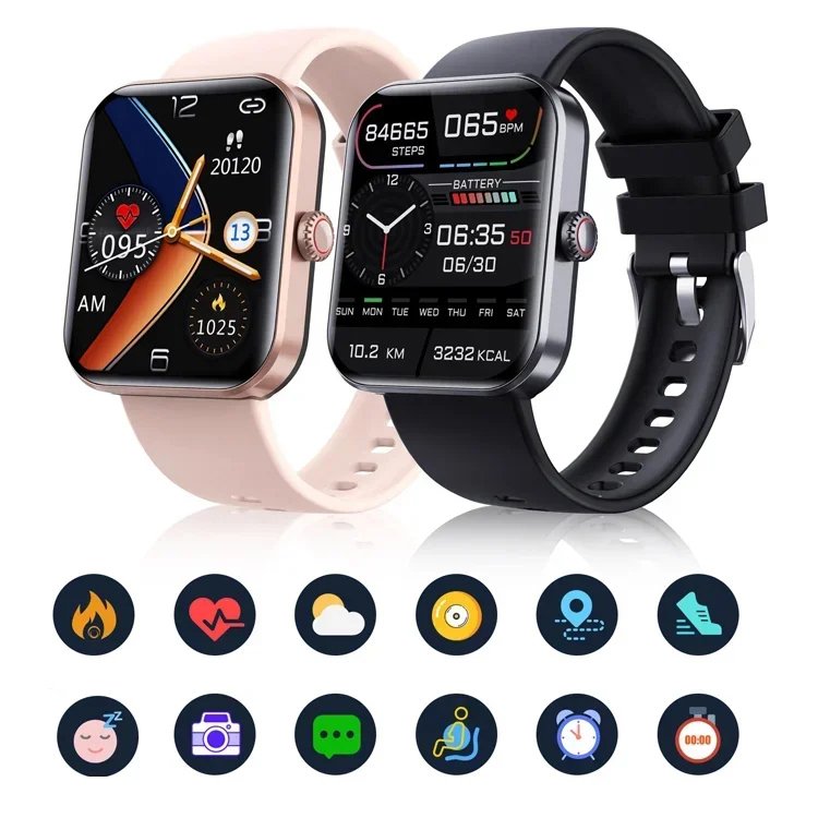 All day monitoring of heart rate and blood pressure Bluetooth fashion watch（Support 24 languages）（ Buy 2 free shipping）