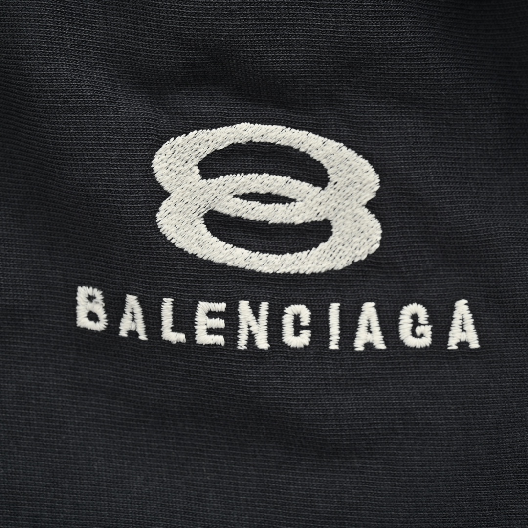 Balenciaga 24Fw heavy-duty faux two-piece zipper jacket