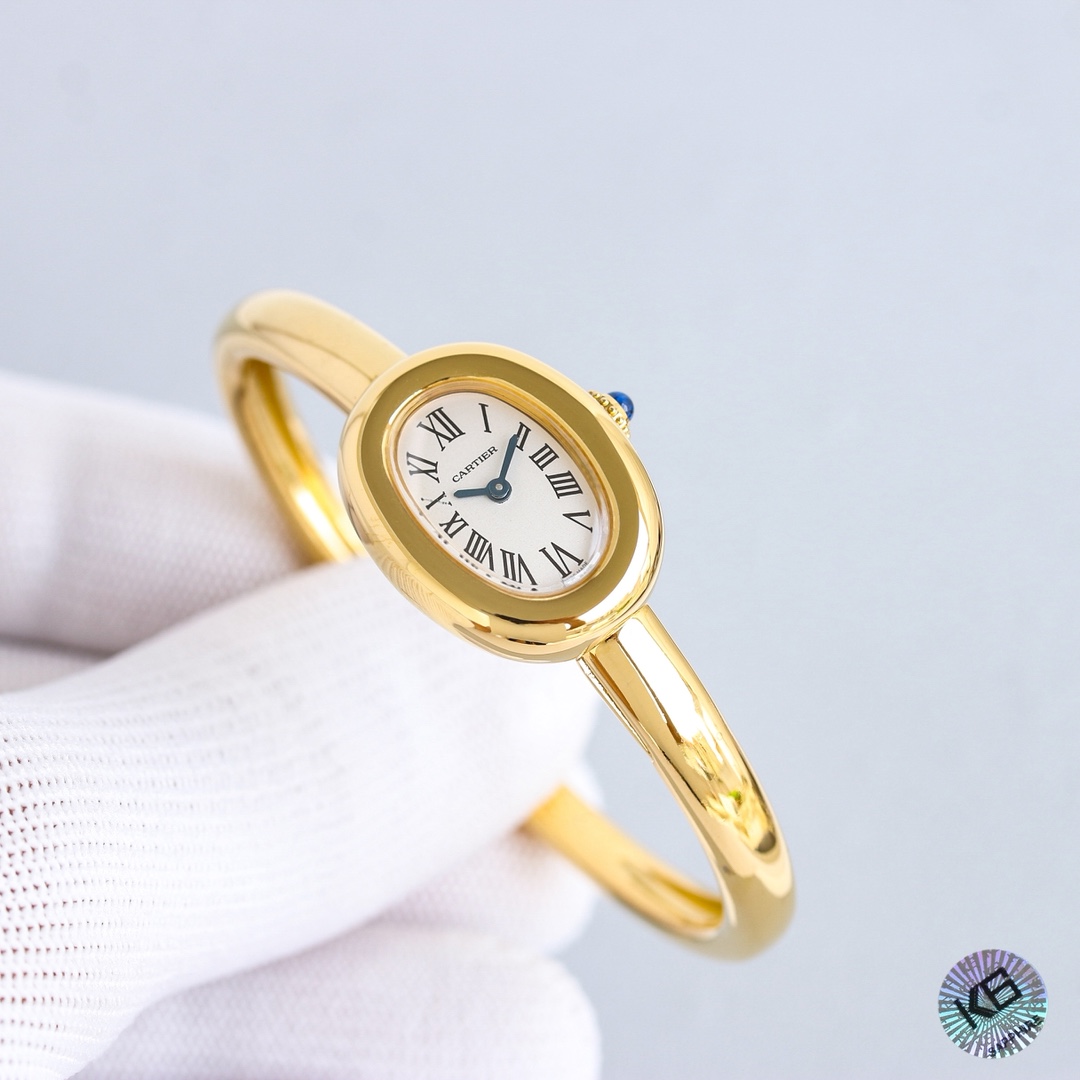 Cartier Bathtub Gold Bracelet Watch