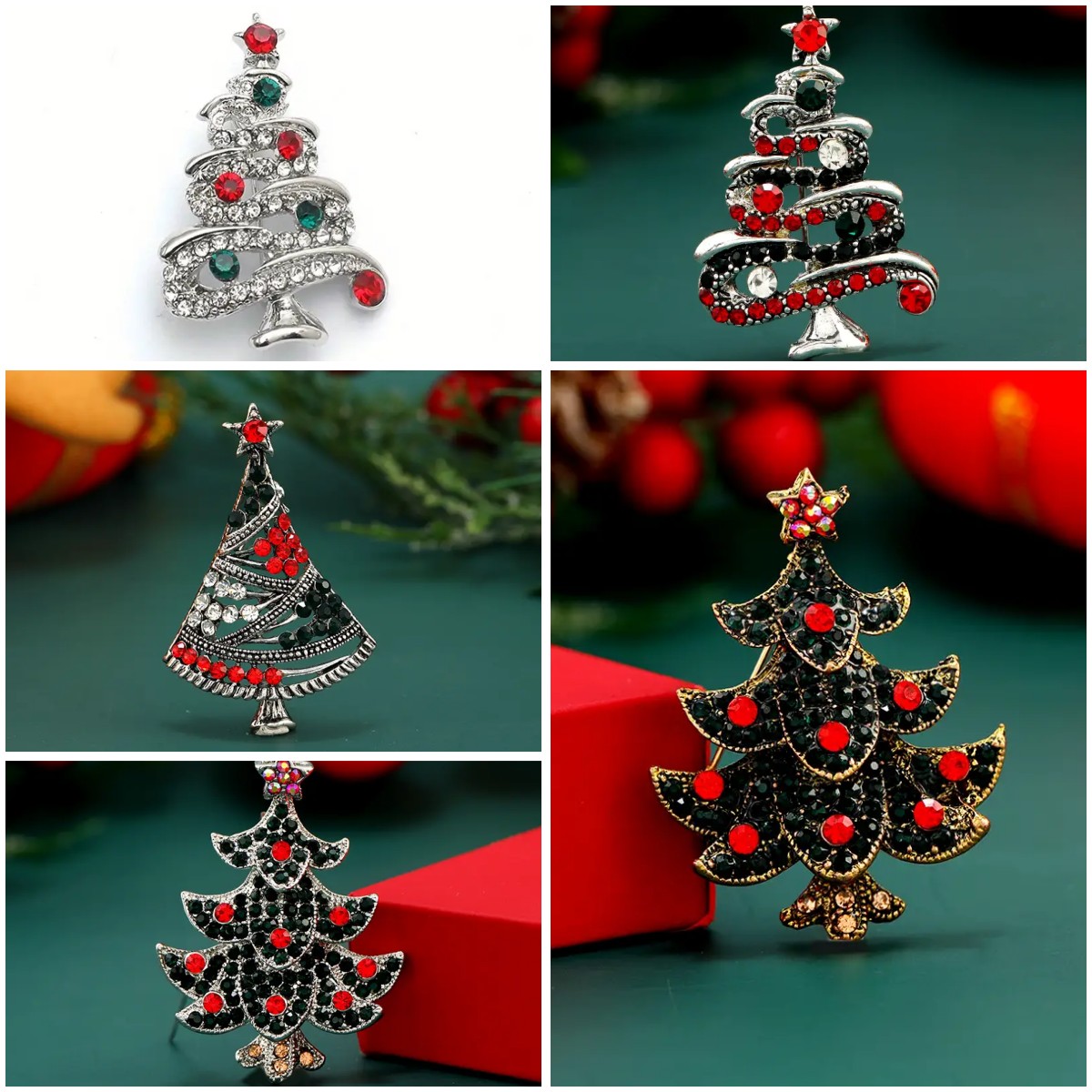 🎄🎅 Early Christmas Sale 50% OFF - Cute Christmas Themed Brooches Snowman, Reindeer, and Christmas Tree