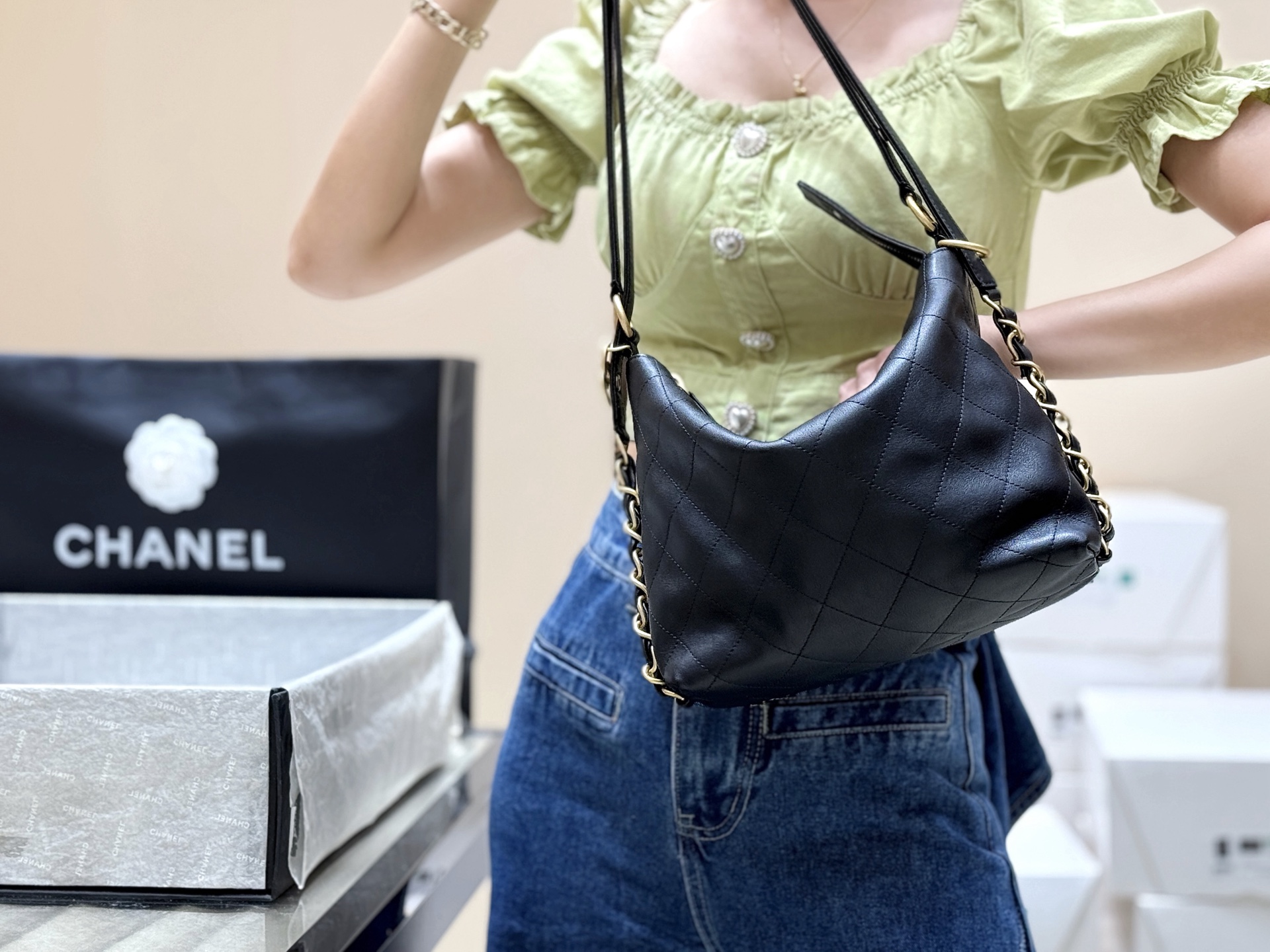 Chanel 25S Spring/Summer Collection Hobo Dual-Purpose Bag AS5509 00128