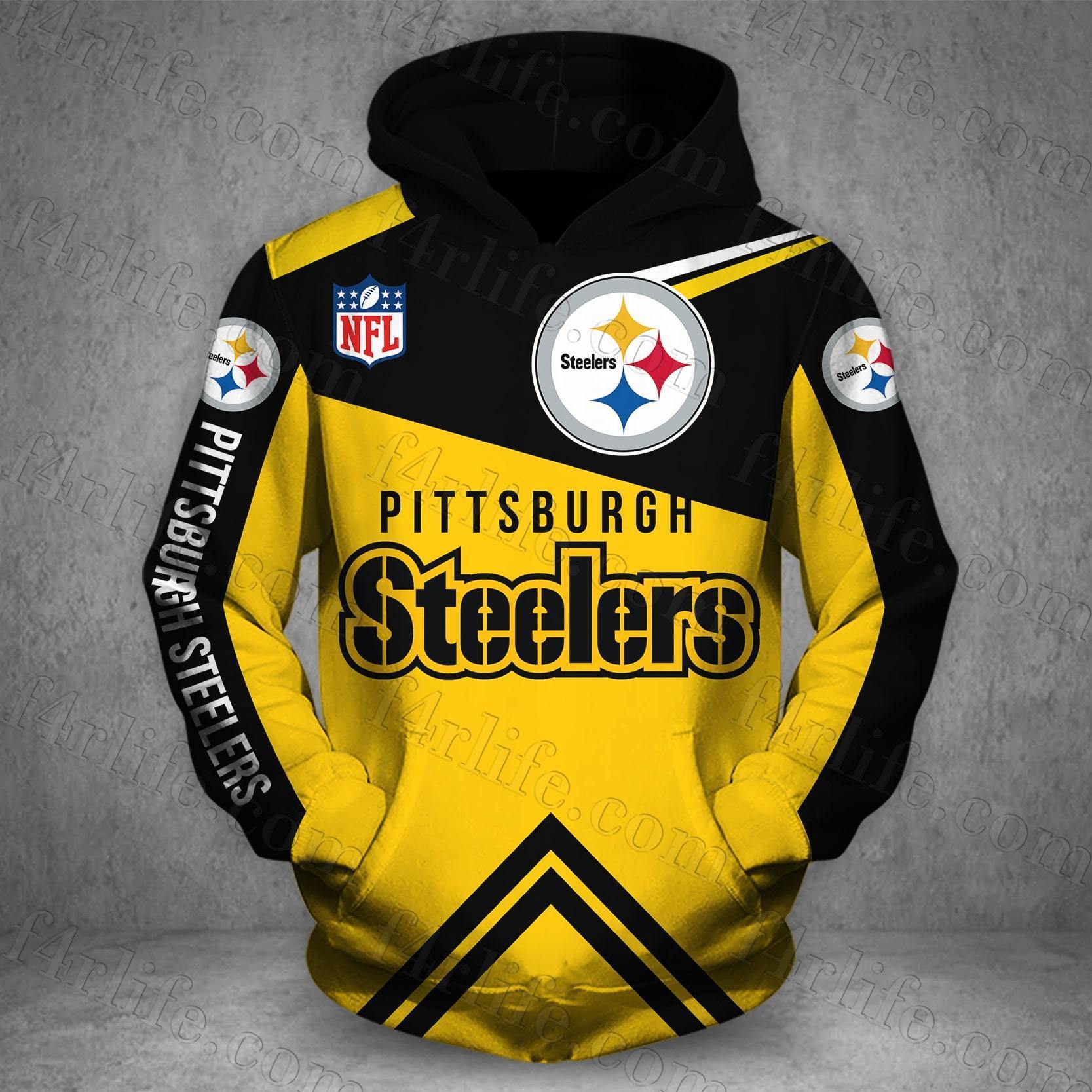 PITTSBURGH STEELERS LOVE HOODIE 3D VIP 17