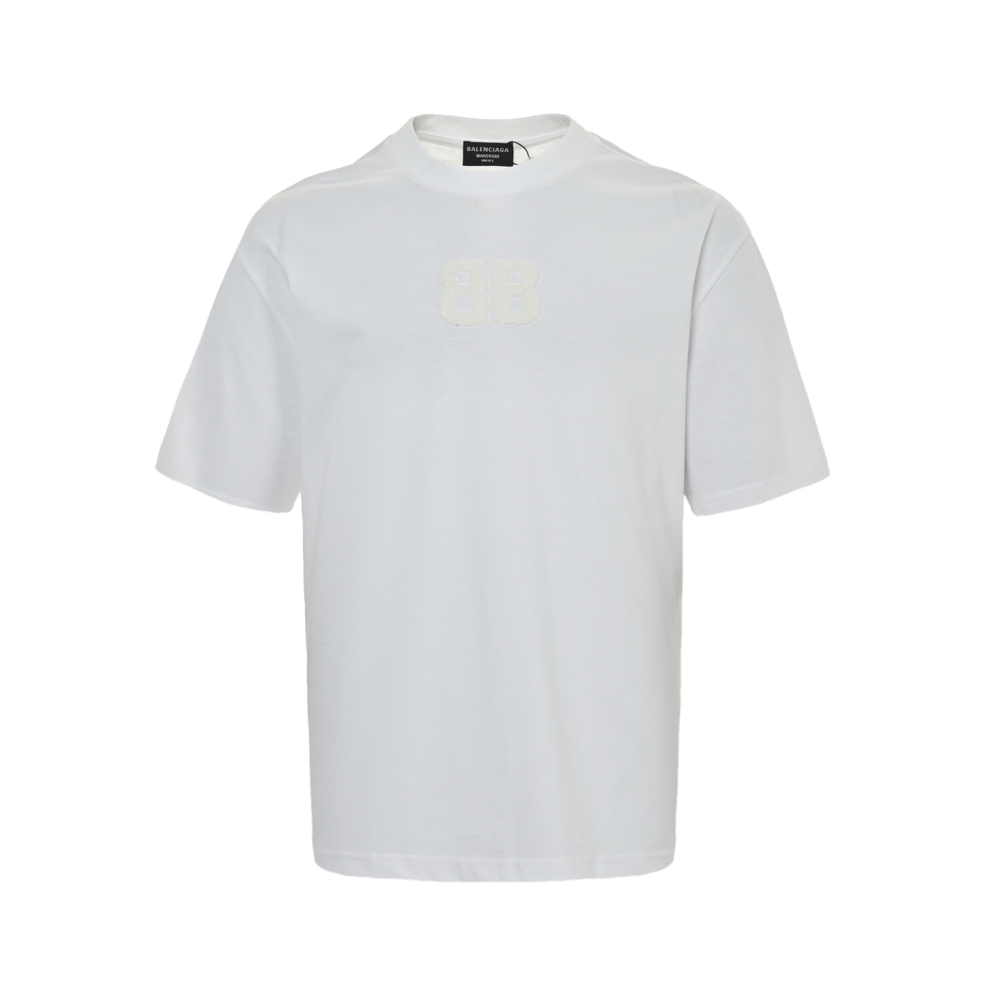 Balenciaga 25ss Double B Towel Embroidered Short Sleeves